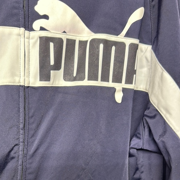 Puma Performance Jacket in Navy and White - Picture 7 of 10